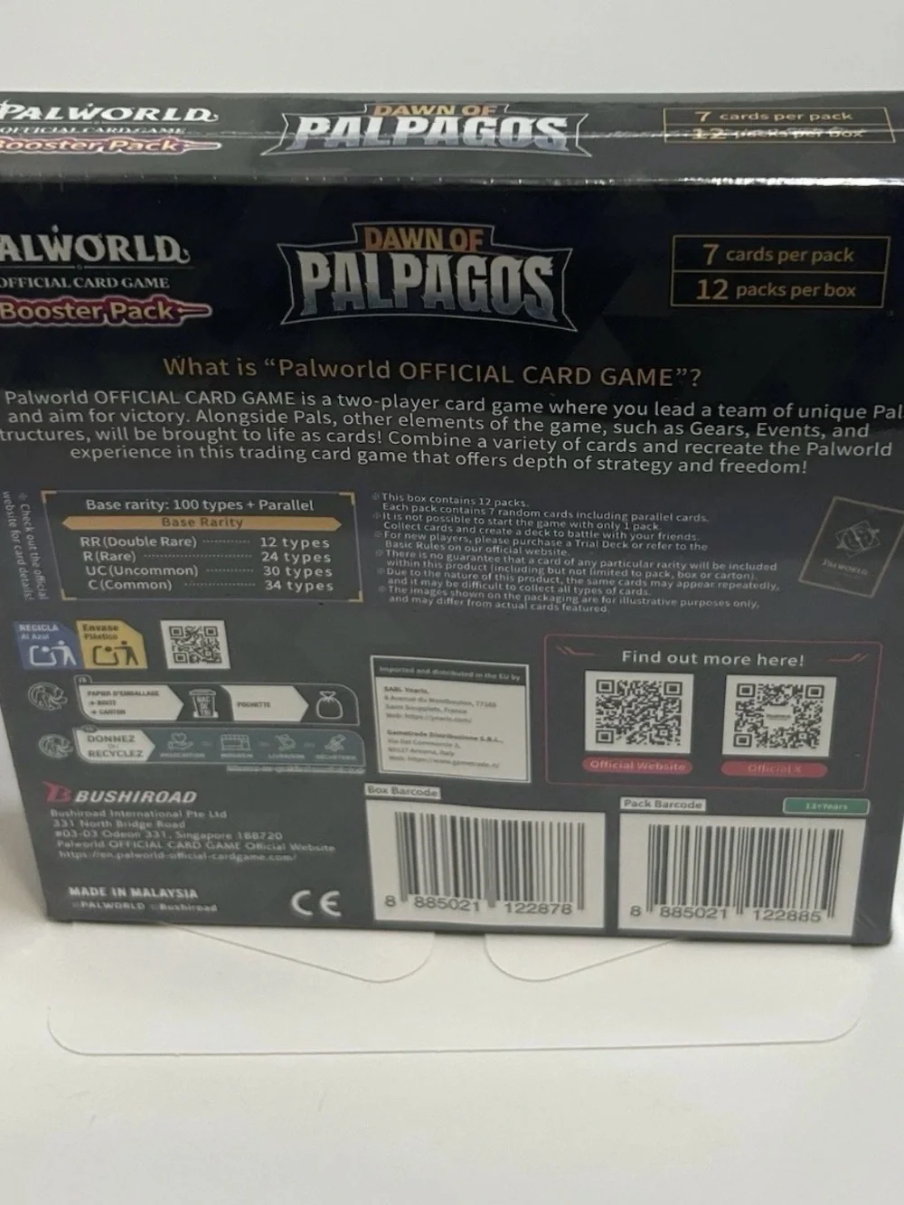 Palworld TCG Dawn of Palpagos BOOSTER BOX Sealed ENGLISH 1st Edition 12 Packs